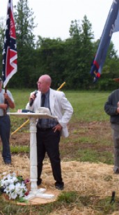 County Commissioner Larry Jarboe giving welcoming remarks.